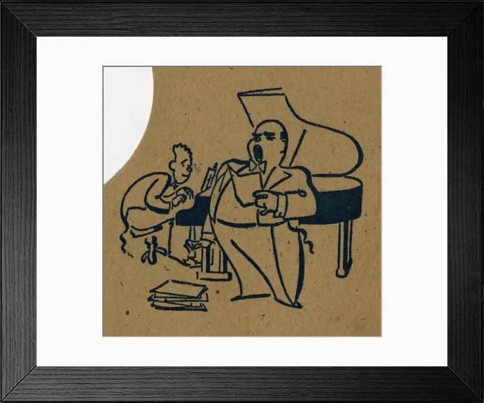 Framed Print : Classical singer with piano accompanist Framed Print : Classical singer with piano accompanist