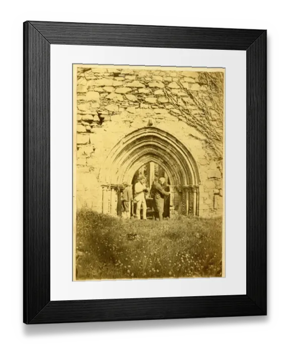 Framed Print : Antiquarians at Greyabbey, County Down, Ireland Framed Print : Antiquarians at Greyabbey, County Down, Ireland