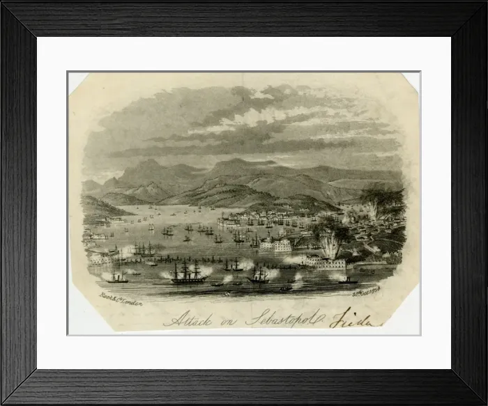 Framed Print : Crimean War, attack on Sebastopol Framed Print : Crimean War, attack on Sebastopol