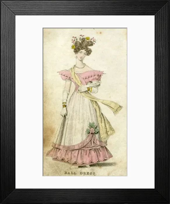 Framed Print : Elegant young woman in a ball dress Framed Print : Elegant young woman in a ball dress