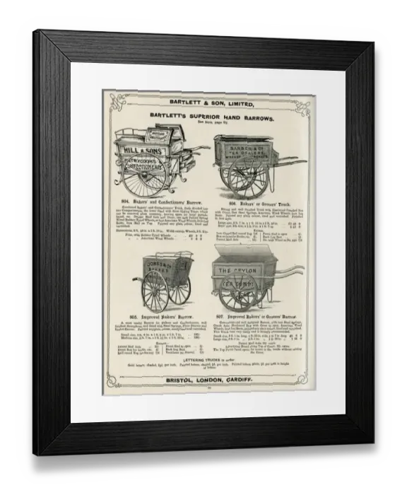 Framed Print : Bartlett & Son Ltd catalogue Framed Print : Bartlett & Son Ltd catalogue