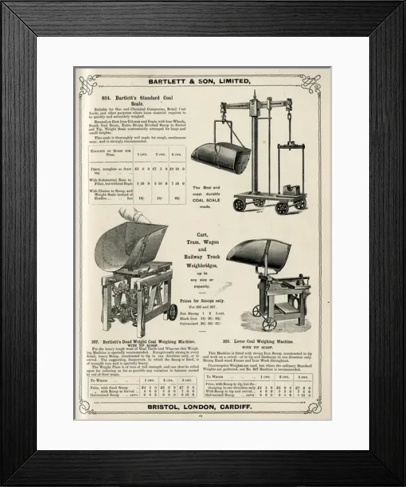 Framed Print : Bartlett & Son Ltd catalogue Framed Print : Bartlett & Son Ltd catalogue