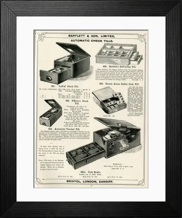 Framed Print : Bartlett & Son Ltd catalogue Framed Print : Bartlett & Son Ltd catalogue