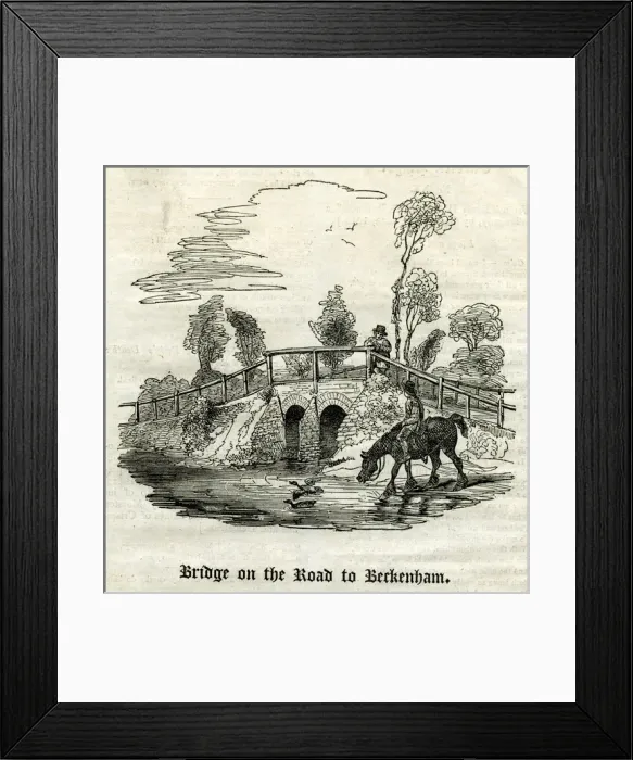 Framed Print : Bridge on the road to Beckenham, Kent Framed Print : Bridge on the road to Beckenham, Kent