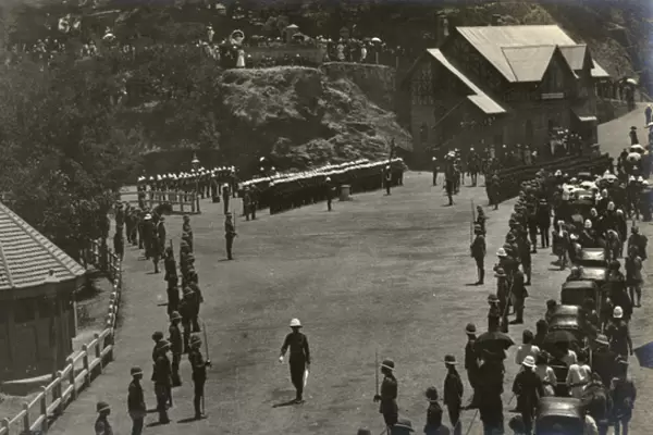 British troops on parade, Simla, Himachal Pradesh, India
