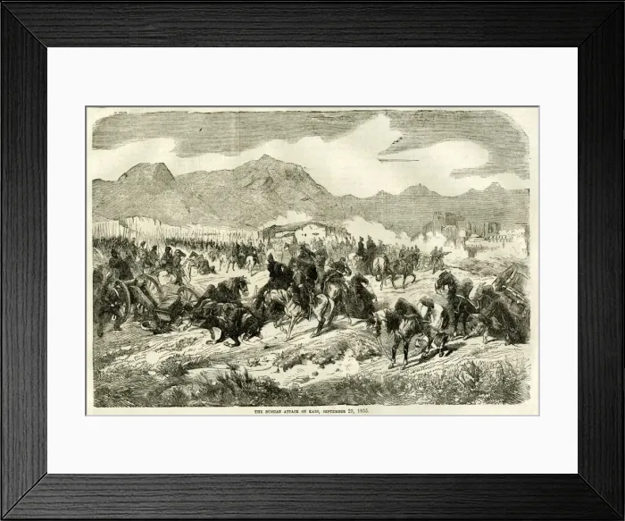 Framed Print : Crimean War, Russian attack on Kars Framed Print : Crimean War, Russian attack on Kars