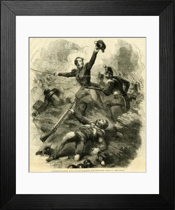 Framed Print : Crimean War, British troops entering the Redan Framed Print : Crimean War, British troops entering the Redan