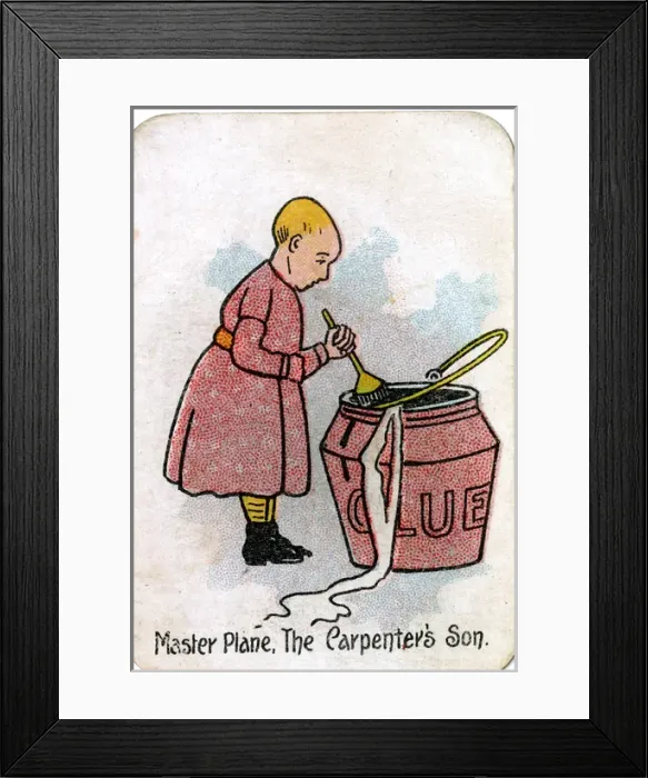 Framed Print : The Round Game of Happy Families, Master Plane Framed Print : The Round Game of Happy Families, Master Plane