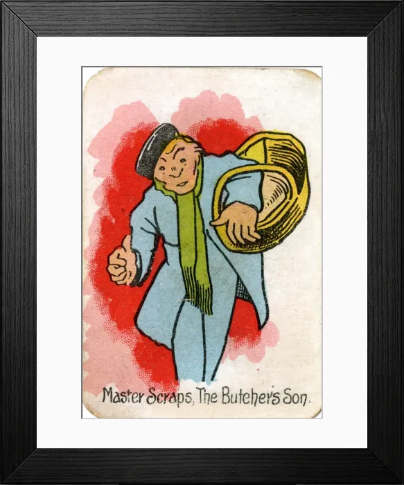 Framed Print : The Round Game of Happy Families, Master Scraps Framed Print : The Round Game of Happy Families, Master Scraps