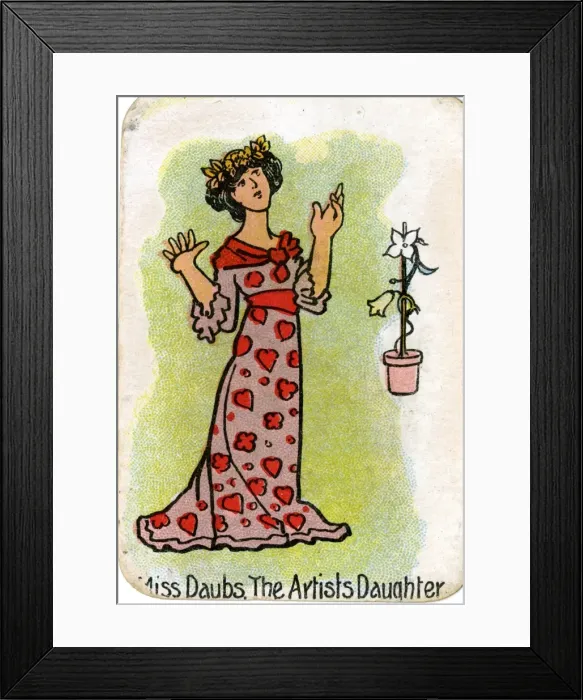Framed Print : The Round Game of Happy Families, Miss Daubs Framed Print : The Round Game of Happy Families, Miss Daubs
