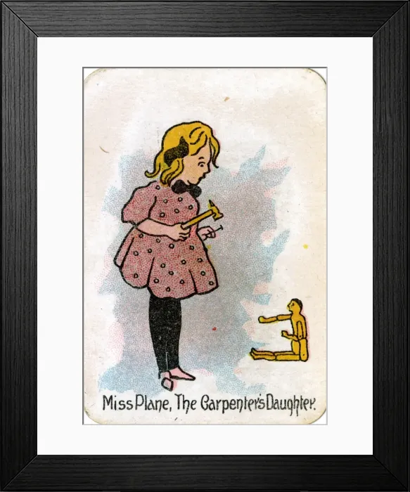 Framed Print : The Round Game of Happy Families, Miss Plane Framed Print : The Round Game of Happy Families, Miss Plane