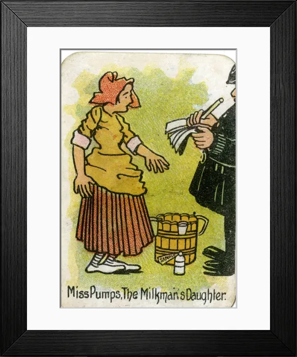 Framed Print : The Round Game of Happy Families, Miss Pumps Framed Print : The Round Game of Happy Families, Miss Pumps