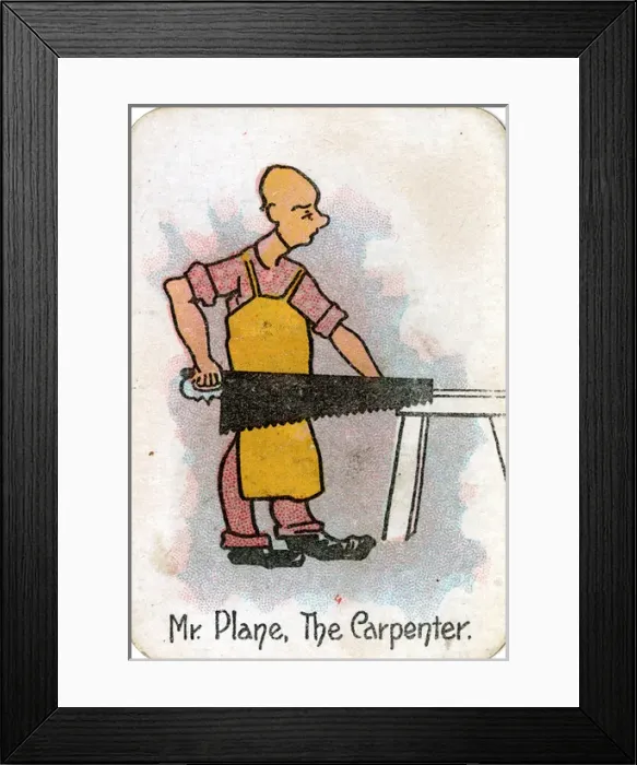 Framed Print : The Round Game of Happy Families, Mr Plane Framed Print : The Round Game of Happy Families, Mr Plane