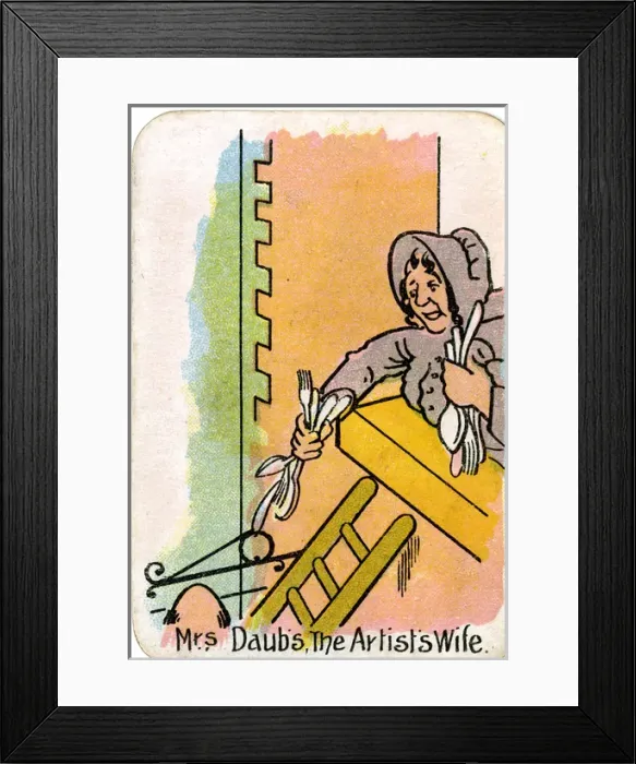 Framed Print : The Round Game of Happy Families, Mrs Daubs Framed Print : The Round Game of Happy Families, Mrs Daubs