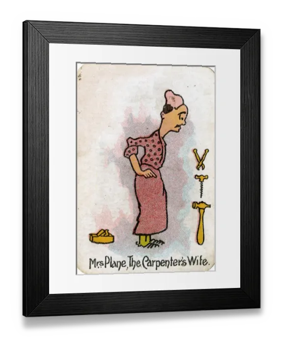 Framed Print : The Round Game of Happy Families, Mrs Plane Framed Print : The Round Game of Happy Families, Mrs Plane