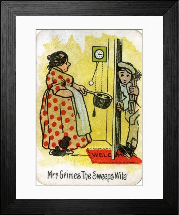 Framed Print : The Round Game of Happy Families, Mrs Grimes Framed Print : The Round Game of Happy Families, Mrs Grimes