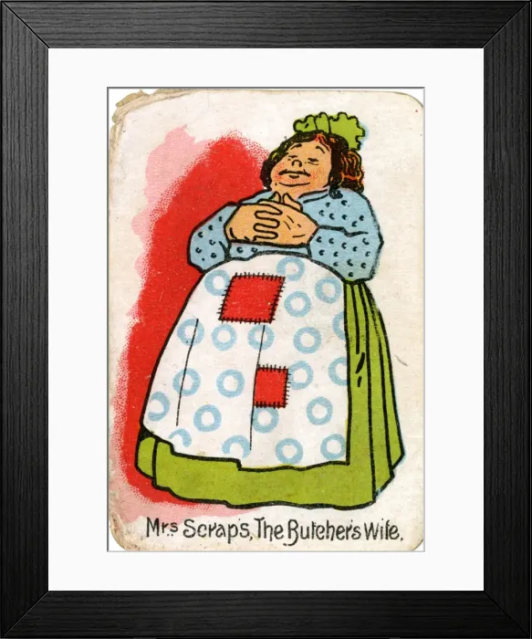 Framed Print : The Round Game of Happy Families, Mrs Scraps Framed Print : The Round Game of Happy Families, Mrs Scraps