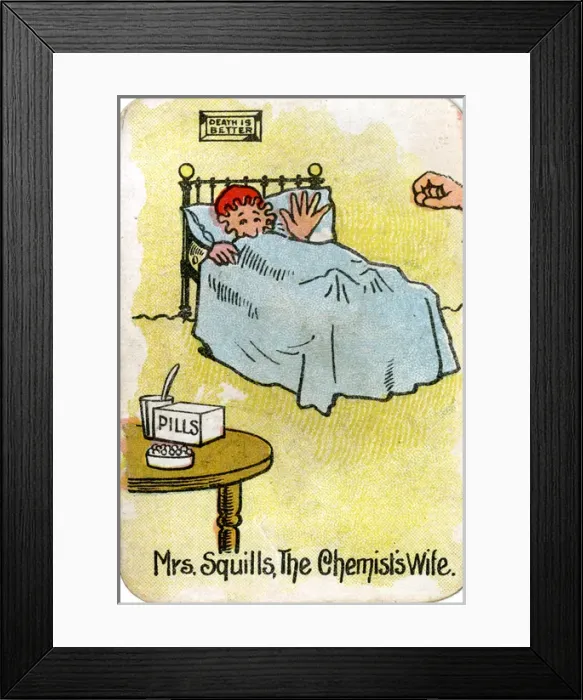 Framed Print : The Round Game of Happy Families, Mrs Squills Framed Print : The Round Game of Happy Families, Mrs Squills