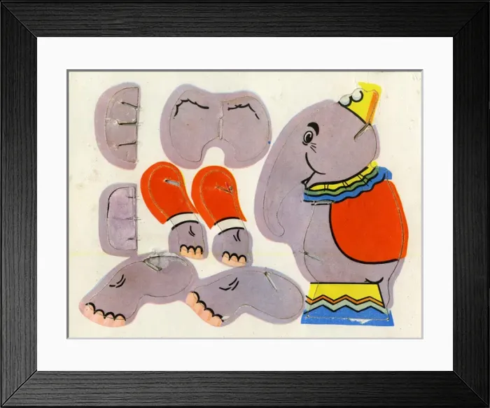 Framed Print : Circus Cut-Out Favourites - Elephant Framed Print : Circus Cut-Out Favourites - Elephant