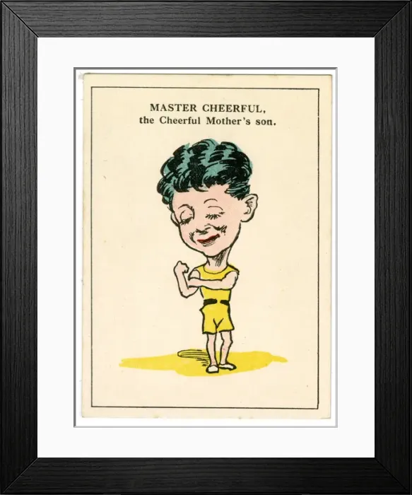 Framed Print : Cow & Gate Happy Family Game - Master Cheerful Framed Print : Cow & Gate Happy Family Game - Master Cheerful