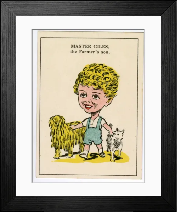 Framed Print : Cow & Gate Happy Family Game - Master Giles Framed Print : Cow & Gate Happy Family Game - Master Giles