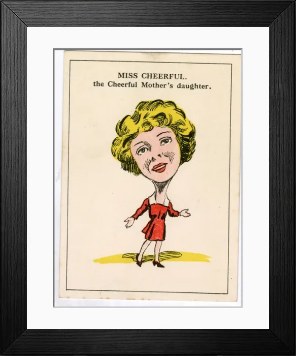 Framed Print : Cow & Gate Happy Family Game - Miss Cheerful Framed Print : Cow & Gate Happy Family Game - Miss Cheerful