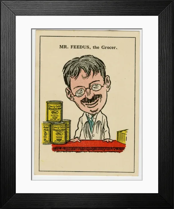 Framed Print : Cow & Gate Happy Family Game - Mr Feedus Framed Print : Cow & Gate Happy Family Game - Mr Feedus