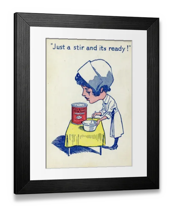 Framed Print : Cow & Gate Snap - Just a stir and its ready Framed Print : Cow & Gate Snap - Just a stir and its ready