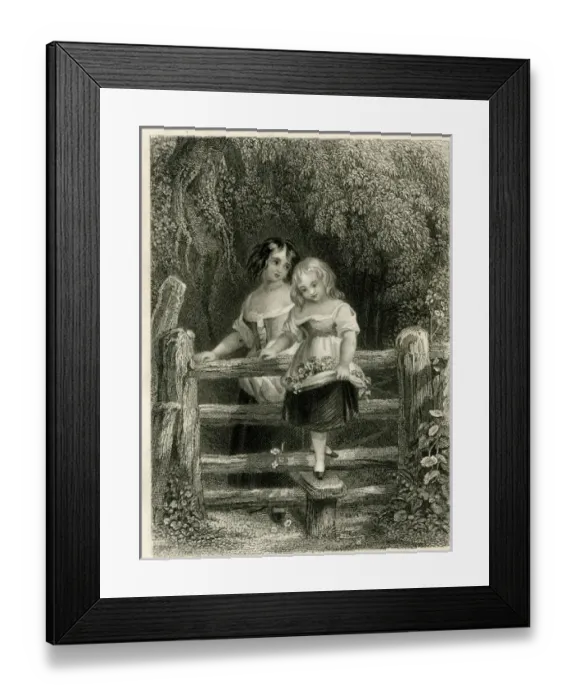 Framed Print : Crossing the Stile Framed Print : Crossing the Stile