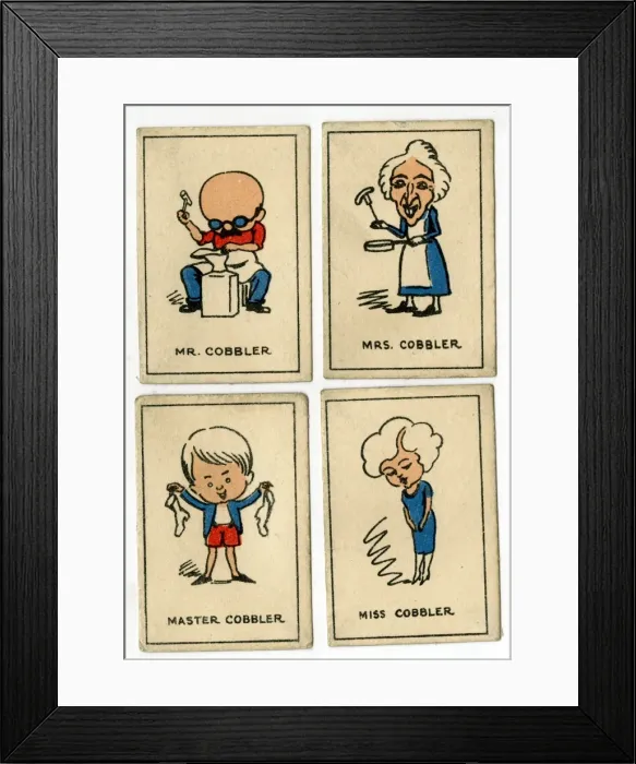 Framed Print : Currant Happy Families - Cobbler family Framed Print : Currant Happy Families - Cobbler family