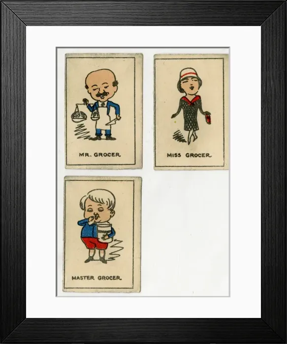 Framed Print : Currant Happy Families - Grocer family Framed Print : Currant Happy Families - Grocer family