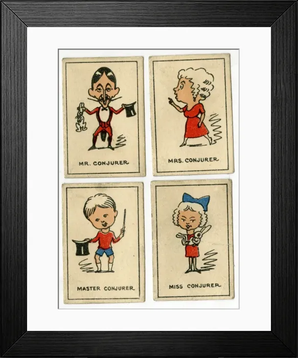 Framed Print : Currant Happy Families - Conjurer family Framed Print : Currant Happy Families - Conjurer family