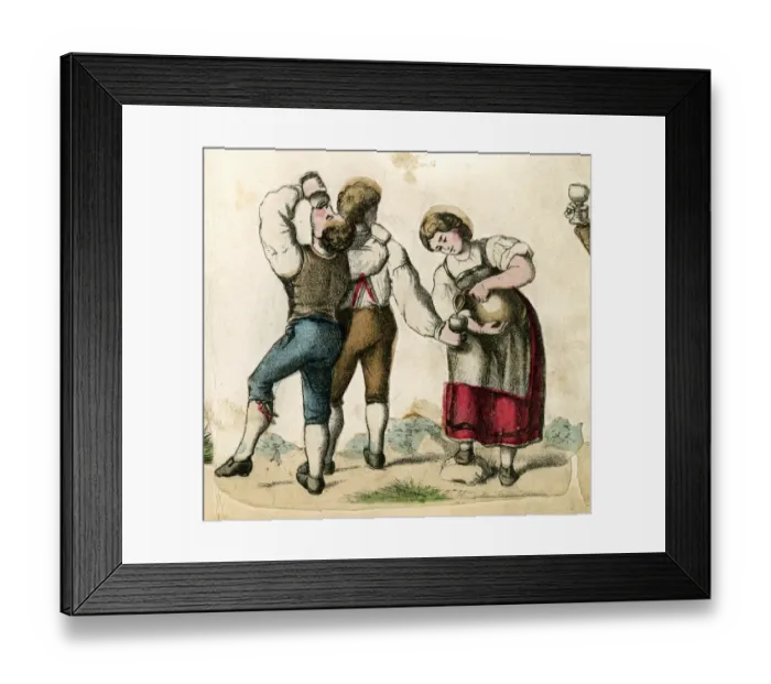 Framed Print : Scrap, Die Weinlese, German Grape Harvest Framed Print : Scrap, Die Weinlese, German Grape Harvest
