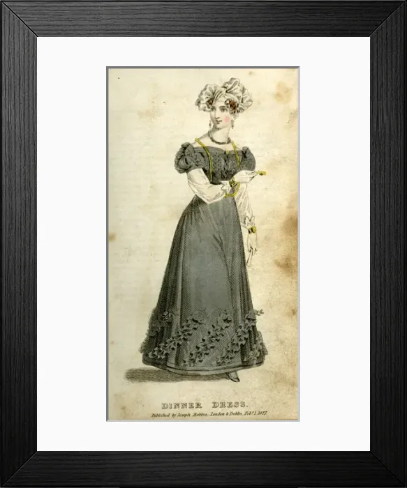 Framed Print : Woman in a dinner dress Framed Print : Woman in a dinner dress