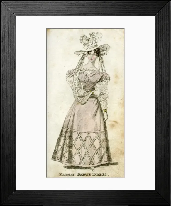 Framed Print : Woman in a dinner party dress Framed Print : Woman in a dinner party dress