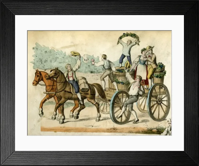 Framed Print : Scrap, Die Weinlese, German Grape Harvest Framed Print : Scrap, Die Weinlese, German Grape Harvest