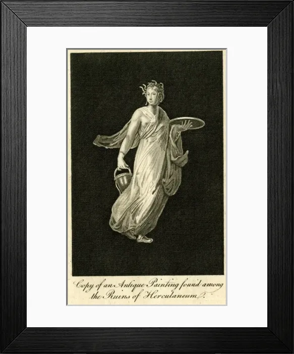 Framed Print : Antique painting found in ruins of Herculaneum Framed Print : Antique painting found in ruins of Herculaneum