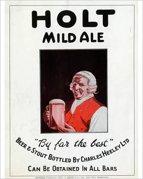 Advertisement, Holt Mild Ale, Birmingham