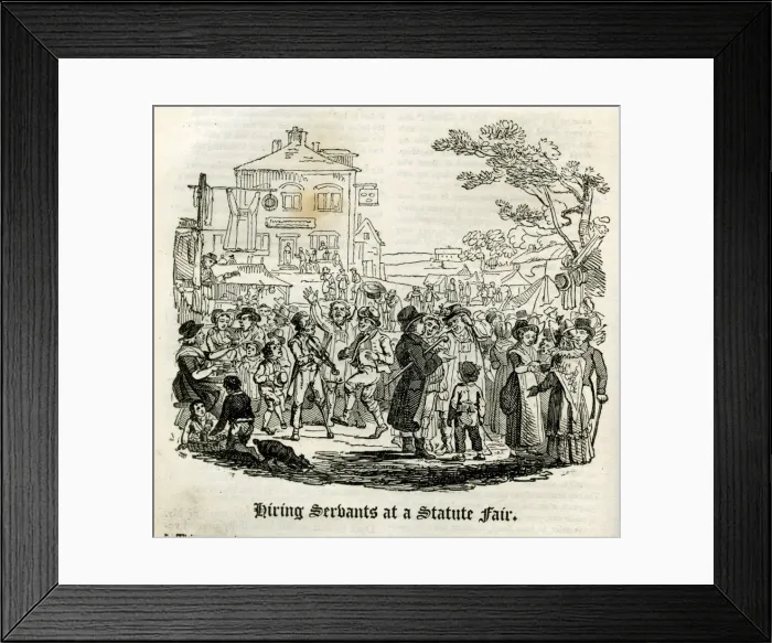 Framed Print : Hiring Servants at a Statute Fair Framed Print : Hiring Servants at a Statute Fair