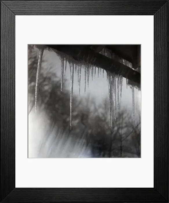 Framed Print : Icicles hanging Framed Print : Icicles hanging