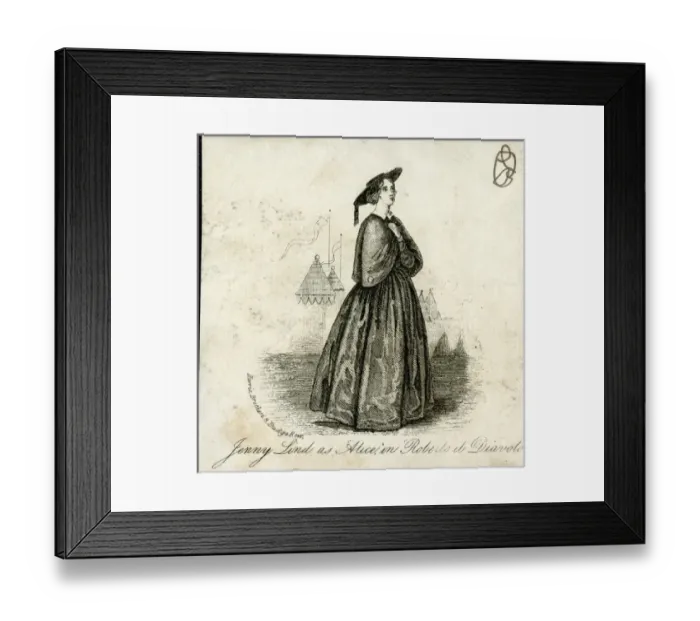 Framed Print : Jenny Lind as Alice in Roberto il Diavolo Framed Print : Jenny Lind as Alice in Roberto il Diavolo