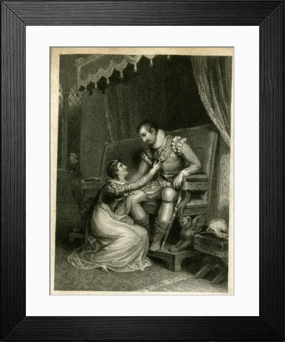 Framed Print : Illustration to Kenilworth by Sir Walter Scott Framed Print : Illustration to Kenilworth by Sir Walter Scott