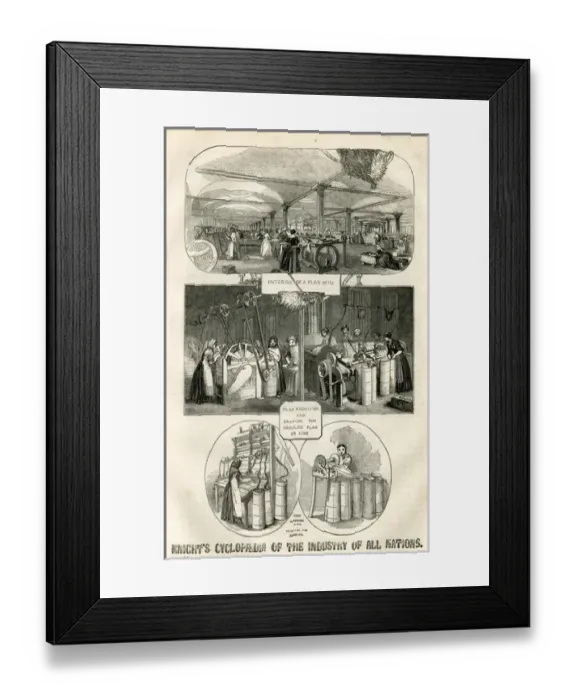 Framed Print : Knights Cyclopaedia of the Industry of all Nations Framed Print : Knights Cyclopaedia of the Industry of all Nations