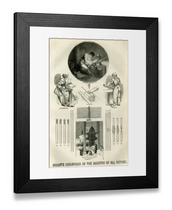 Framed Print : Knights Cyclopaedia of the Industry of all Nations Framed Print : Knights Cyclopaedia of the Industry of all Nations