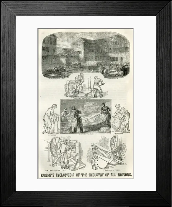 Framed Print : Knights Cyclopaedia of the Industry of all Nations Framed Print : Knights Cyclopaedia of the Industry of all Nations