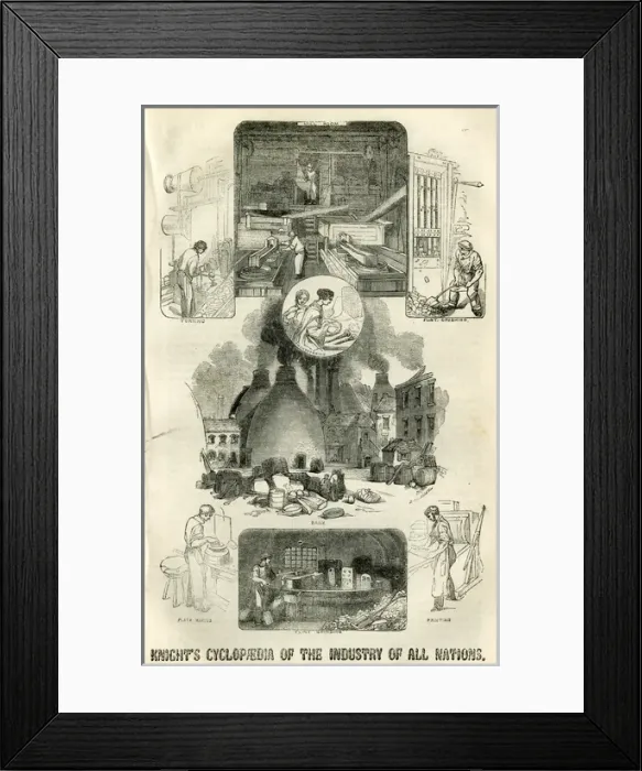 Framed Print : Knights Cyclopaedia of the Industry of all Nations Framed Print : Knights Cyclopaedia of the Industry of all Nations