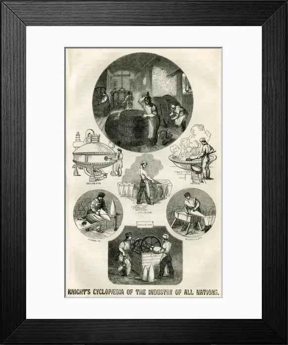Framed Print : Knights Cyclopaedia of the Industry of all Nations Framed Print : Knights Cyclopaedia of the Industry of all Nations