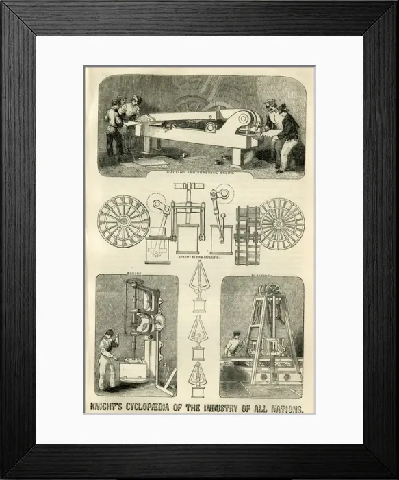 Framed Print : Knights Cyclopaedia of the Industry of all Nations Framed Print : Knights Cyclopaedia of the Industry of all Nations