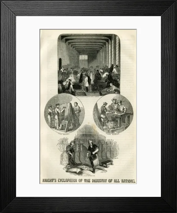 Framed Print : Knights Cyclopaedia of the Industry of all Nations Framed Print : Knights Cyclopaedia of the Industry of all Nations