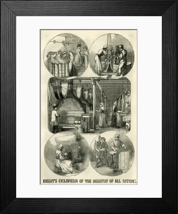 Framed Print : Knights Cyclopaedia of the Industry of all Nations Framed Print : Knights Cyclopaedia of the Industry of all Nations